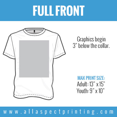all-aspect-shirt-printing-location-full-front | All Aspect Printing