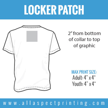 all-aspect-shirt-printing-location-locker-patch | All Aspect Printing