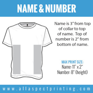 All Aspect Printing - Name & Number