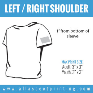 All Aspect Printing - Left / Right Shoulder
