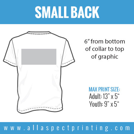 all-aspect-shirt-printing-location-small-back | All Aspect Printing